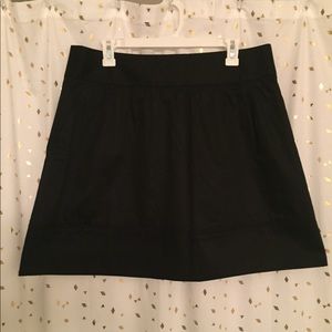 NWOT LOFT Hem Detail Black Skirt